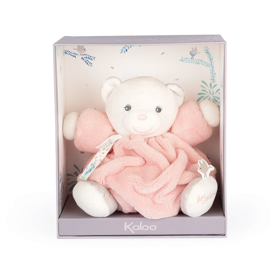 Kaloo Plume Chubby Bear Powder Pink 18cm l To Buy at Baby City