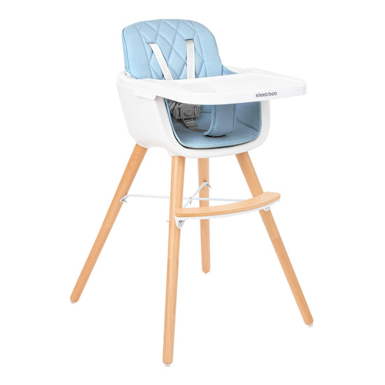 Kikka Boo Highchair Woody 2 In 1 Blue l To Buy at Baby City