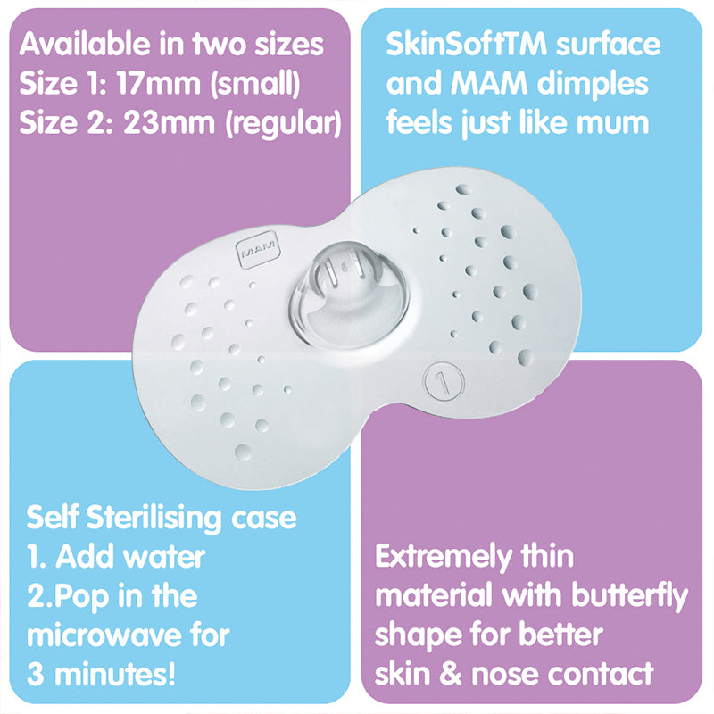 MAM Nipple Shields 17mm 2Pk l To Buy at Baby City