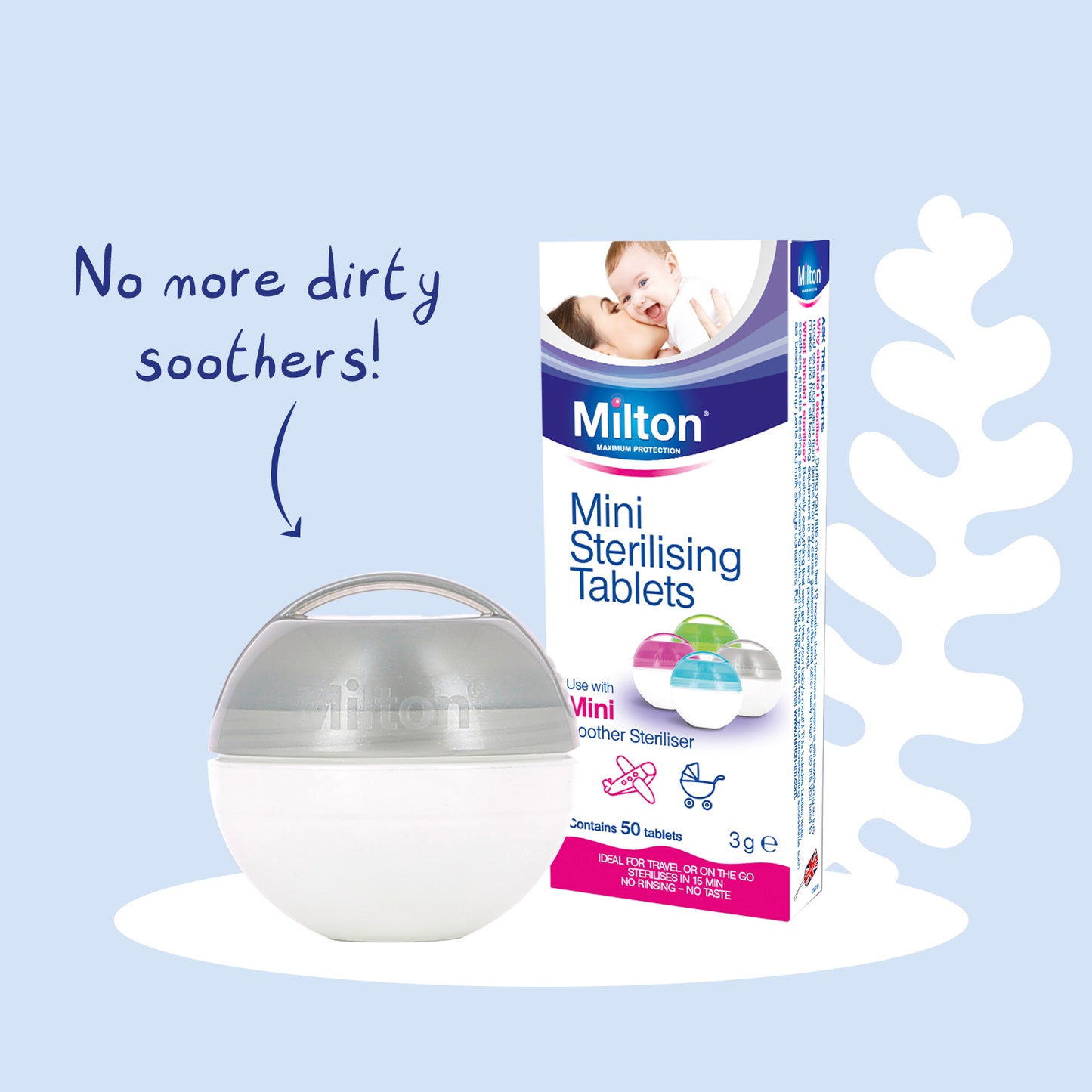 Milton Mini Sterilising Tablet 50Pk l To Buy at Baby City