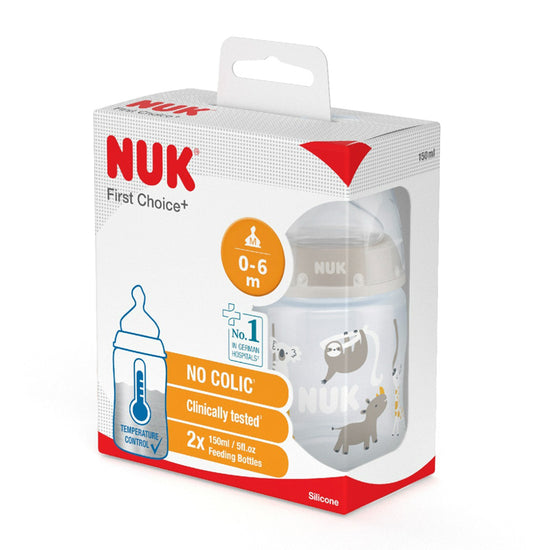 NUK First Choice Temperature Control Bottle 150ml 2Pk l To Buy at Baby City