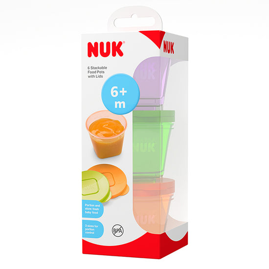 NUK Stackable Food Pots 6Pk l To Buy at Baby City