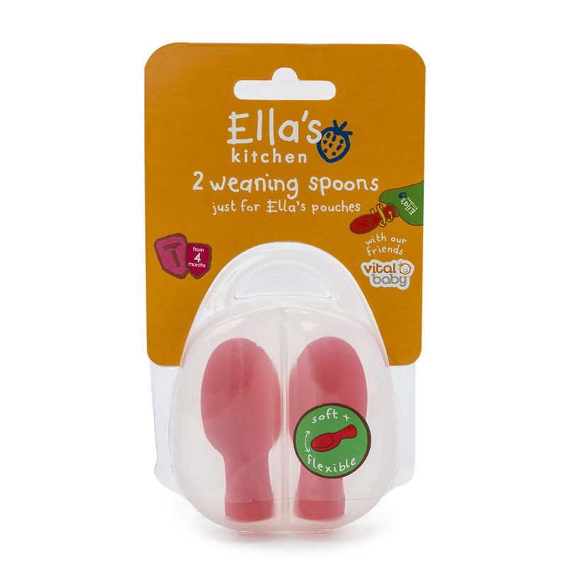 Vital Baby Ella's Kitchen Weaning Spoon Tips 2Pk l To Buy at Baby City
