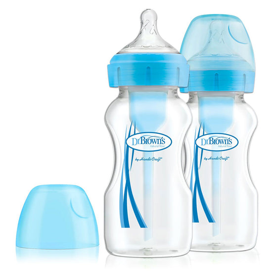 Load image into Gallery viewer, Dr Brown&amp;#39;s Options+ Bottle Blue 270ml 2Pk at Baby City
