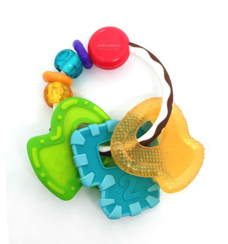 Infantino Go Gaga Slide & Chew Teether Keys at Baby City