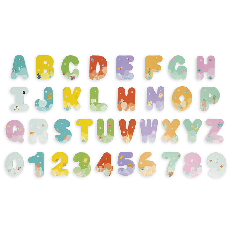 Janod Bath Time Letters And Numbers at Baby City