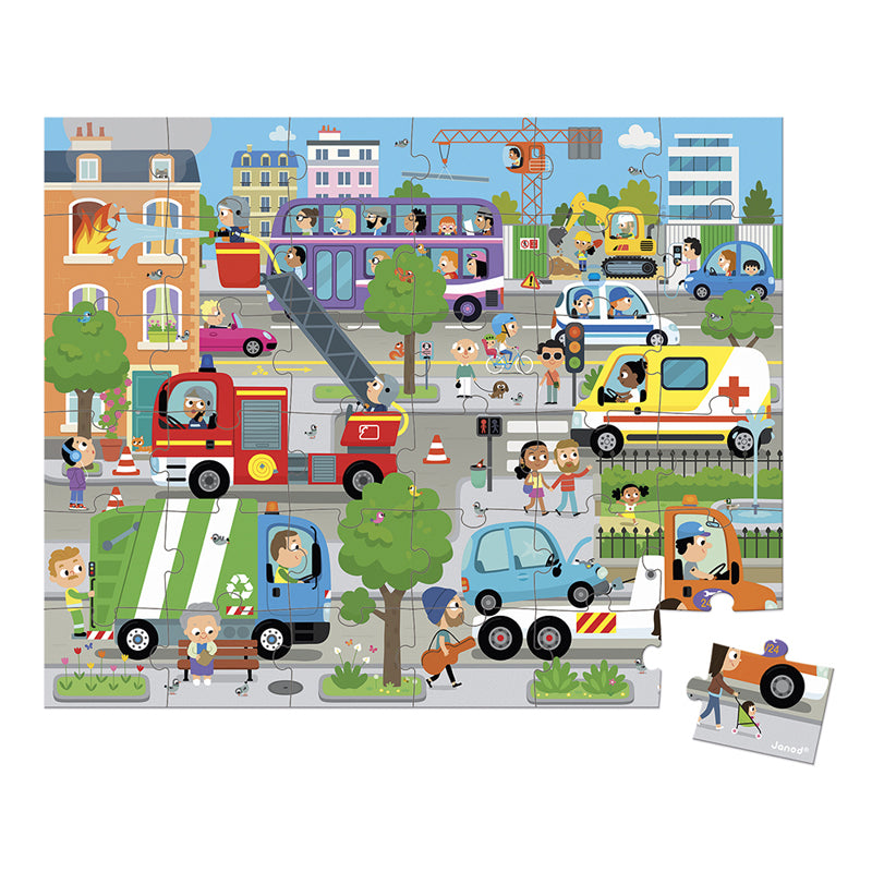 Janod Puzzle City 36pcs at Baby City