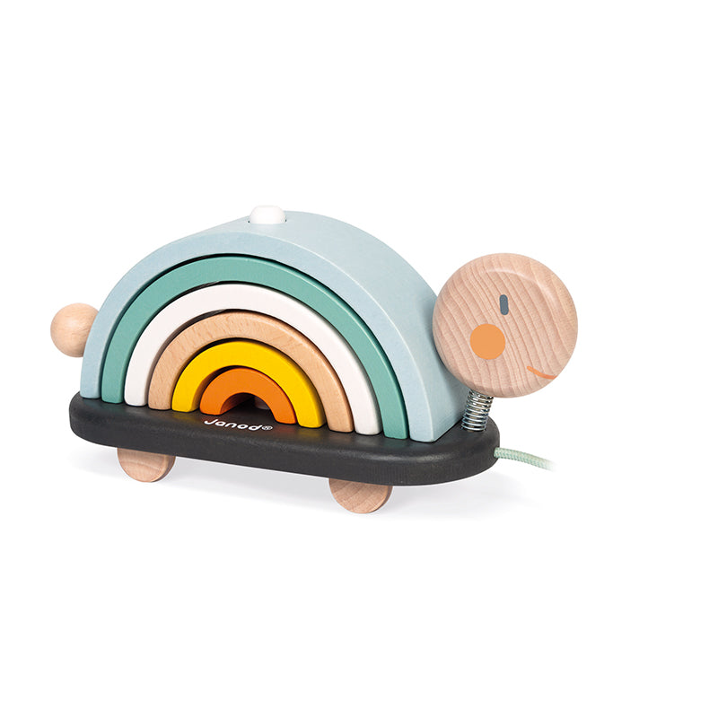 Janod Sweet Cocoon Rainbow Turtle at Baby City