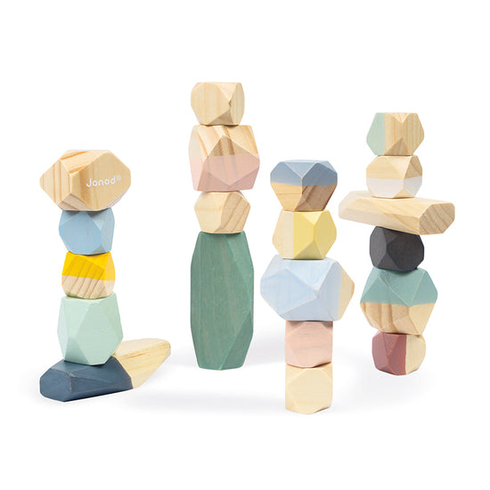 Janod Sweet Cocoon Stacking Stones at Baby City