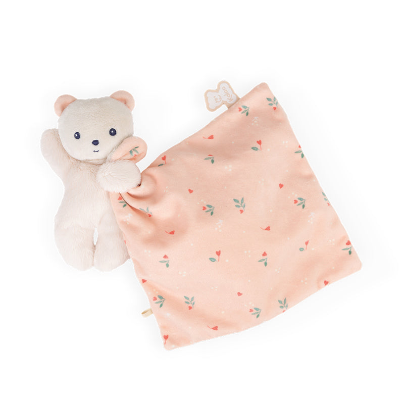 Kaloo Carre Douceur Doudou Bear Leaves Of Love 17cm at Baby City