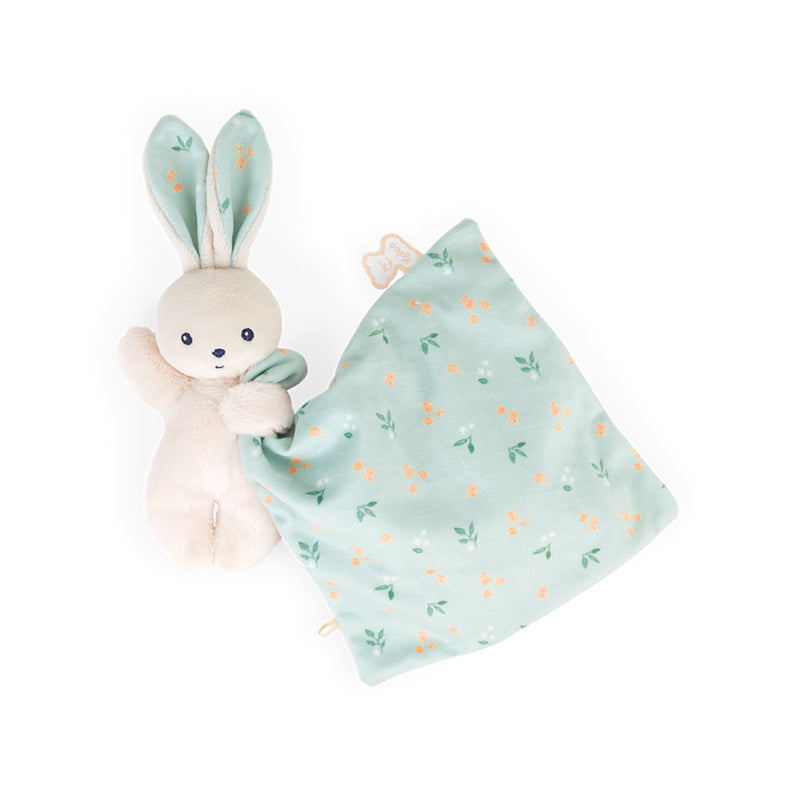 Kaloo Carre Douceur Doudou Rabbit Citrus Bouquet 17cm at Baby City