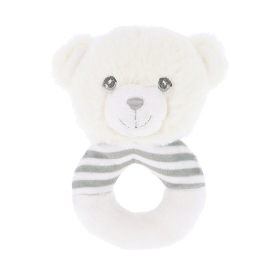 Keel Toys Keeleco Baby Bear Ring Rattle 14cm at Baby City