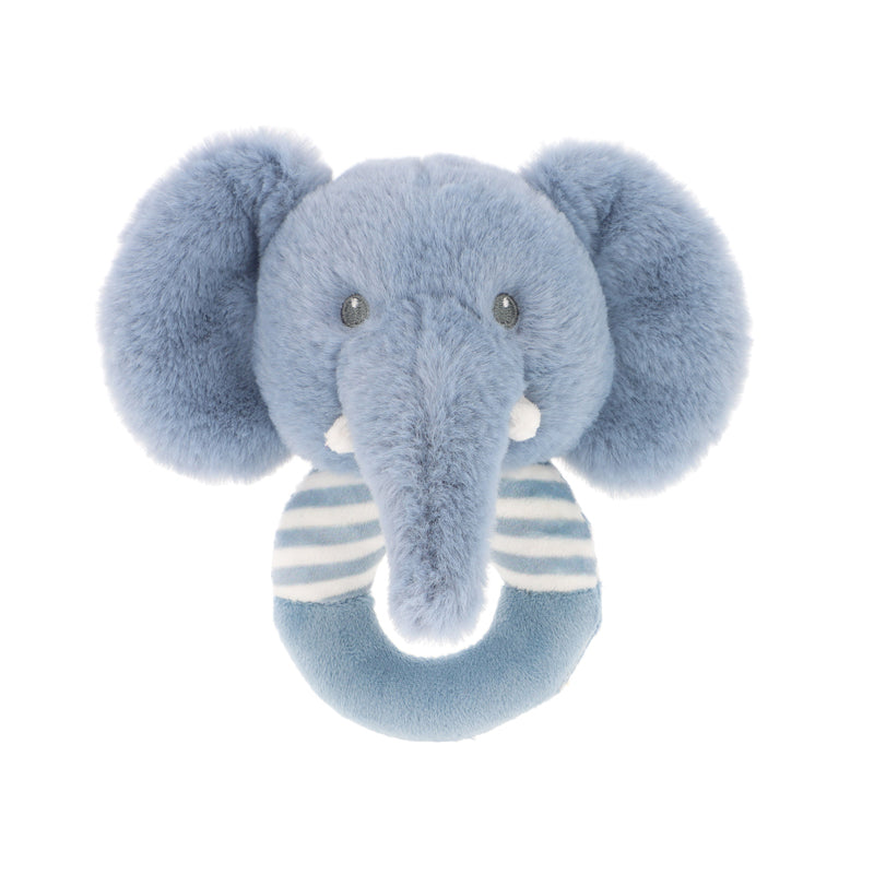 Keel Toys Keeleco Ezra Elephant Ring Rattle 14cm at Baby City