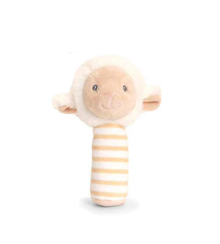 Keel Toys Keeleco Lullaby Lamb Stick Rattle 14cm at Baby City