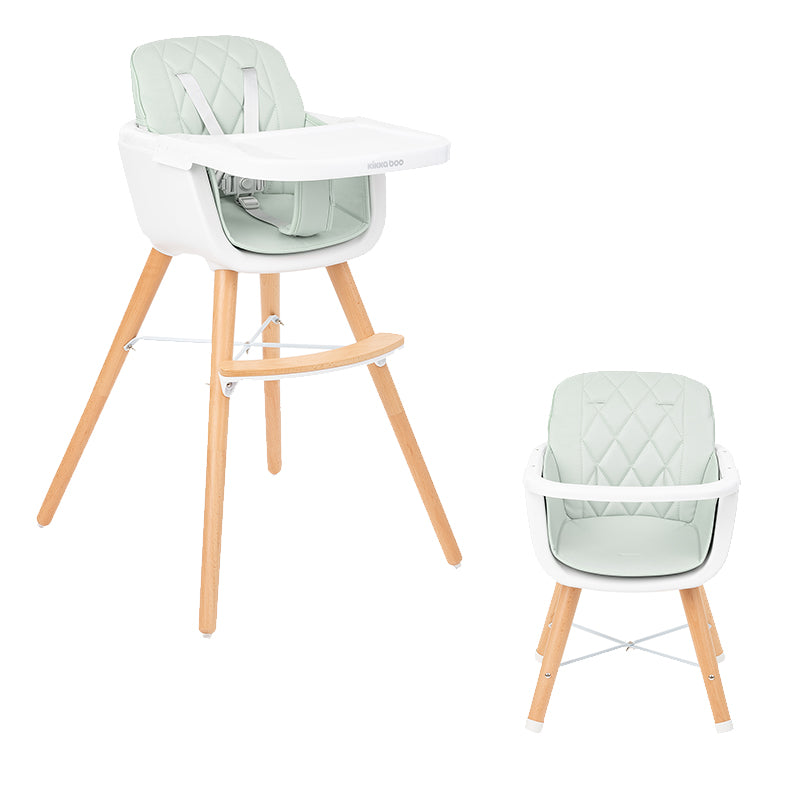 Kikka Boo Highchair Woody 2 In 1 Mint at Baby City