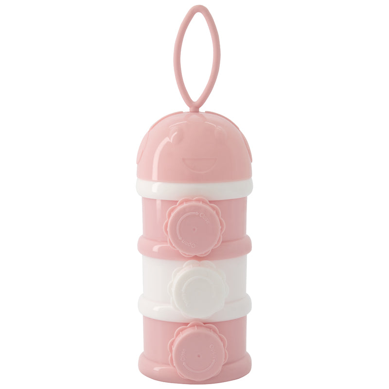 Kikka Boo Milk Formula Triple Stacking Portable Dispenser Pink at Baby City