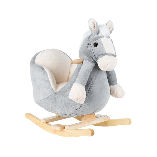 Load image into Gallery viewer, Kikka Boo Rocking Toy With Seat and Sound Grey Horse at Baby City
