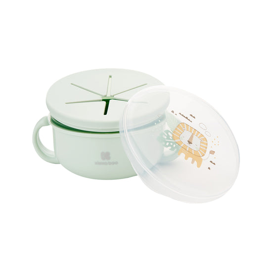 Kikka Boo Snack Bowl 2 In 1 Savanna Mint at Baby City