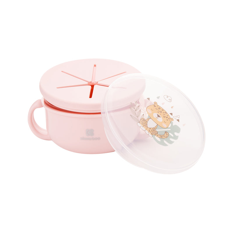 Kikka Boo Snack Bowl 2 In 1 Savanna Pink at Baby City