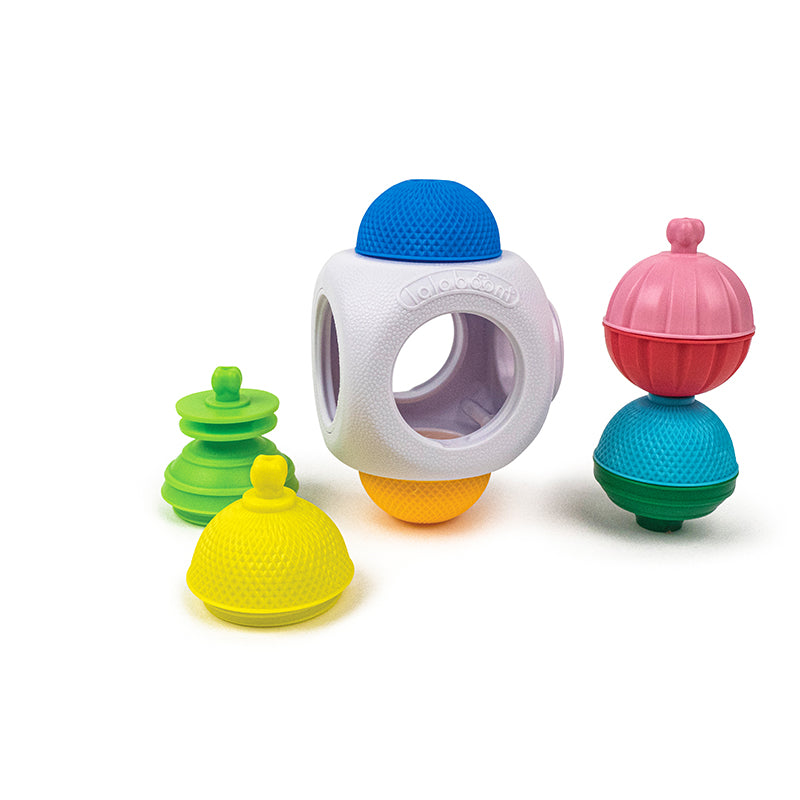 Load image into Gallery viewer, Lalaboom Mini Cube &amp;amp; Four Beads at Baby City
