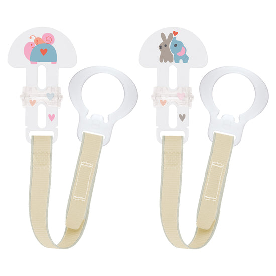 MAM Clip I Love Pink 2Pk at Baby City