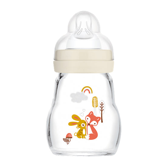 Load image into Gallery viewer, MAM Feel Good Glass Bottle 170ml at Baby City
