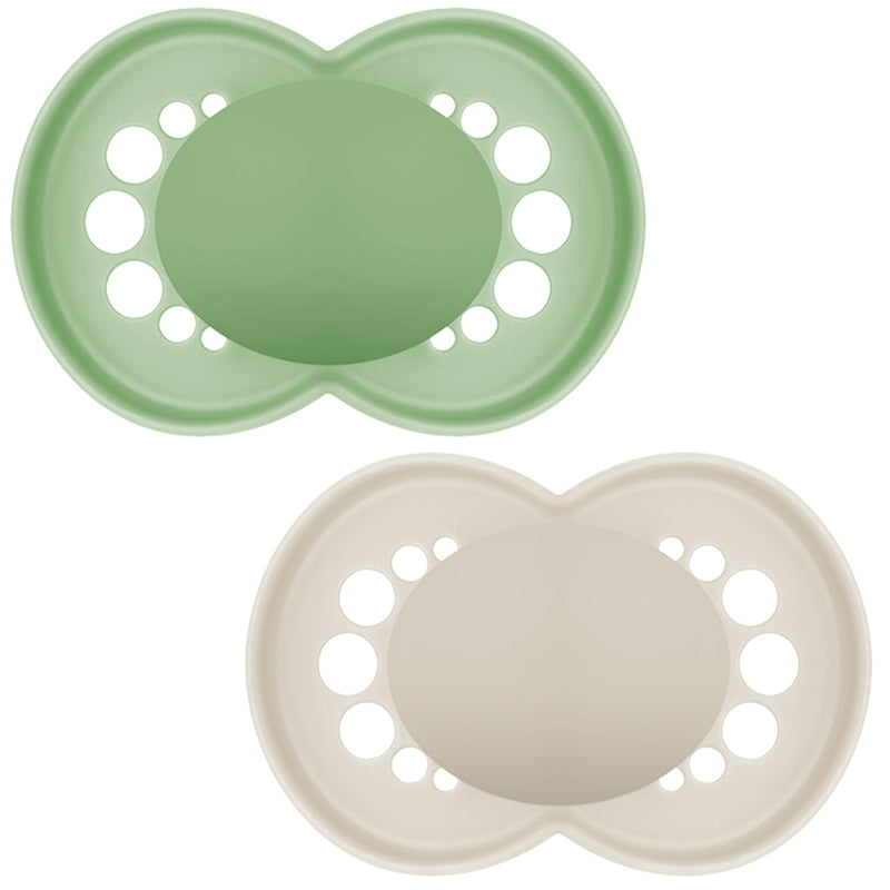 Load image into Gallery viewer, MAM Pure Original Soother Solid Unisex 16m+ 2Pk at Baby City
