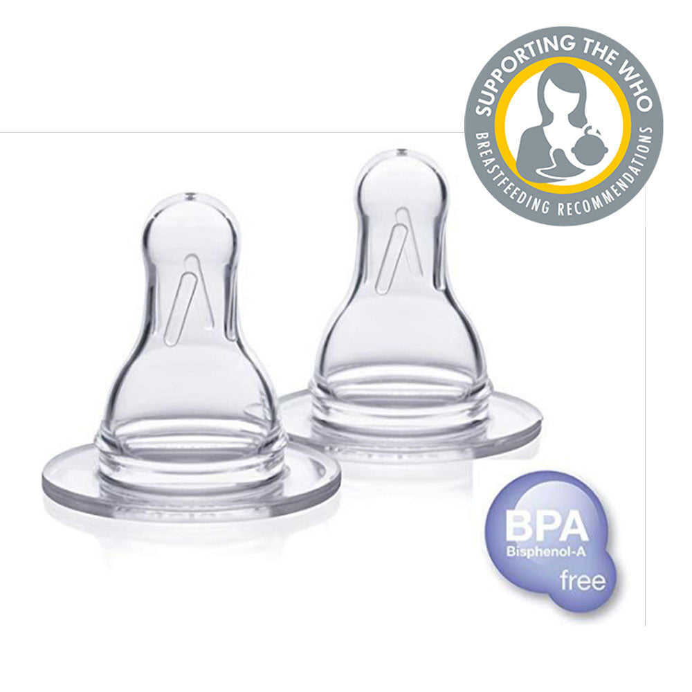 Medela Slow Flow Silicone Teats 2Pk at Baby City