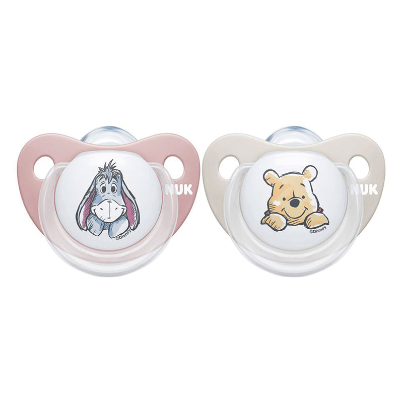 Load image into Gallery viewer, NUK Disney Winnie The Pooh Soother Girl 6-18m 2Pk at Baby City
