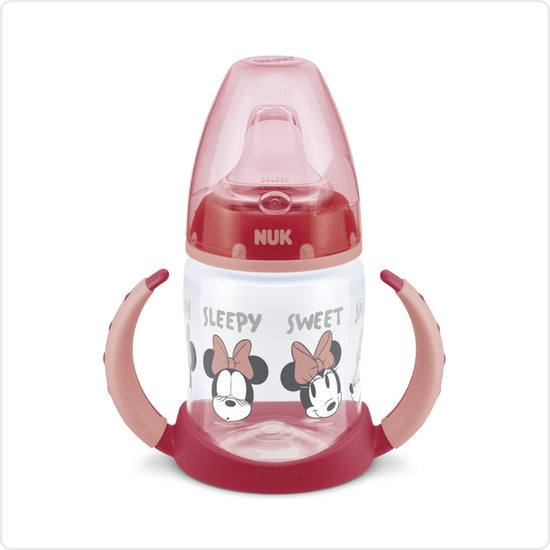 NUK First Choice Disney Learner Temperature Control Bottle Rose at Baby City