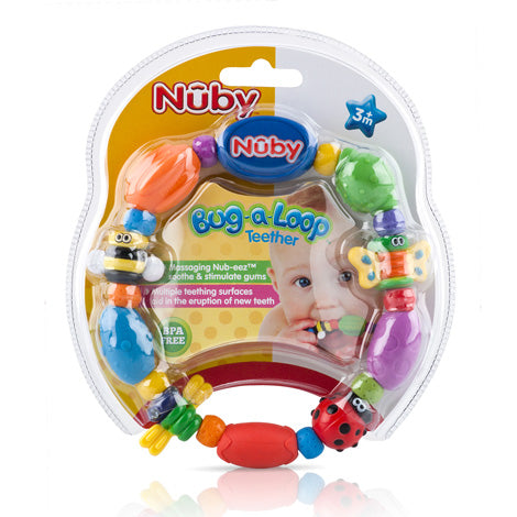 Nuby Teether Bug a Loop l Baby City UK Stockist