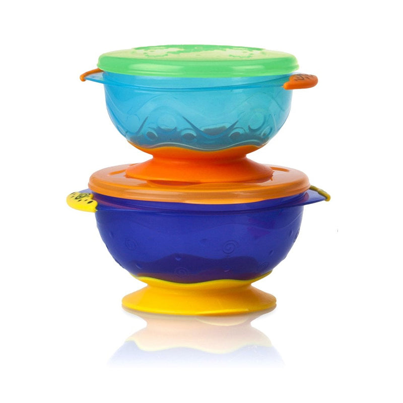 Nuby Stackable Suction Bowls 2Pk at Baby City