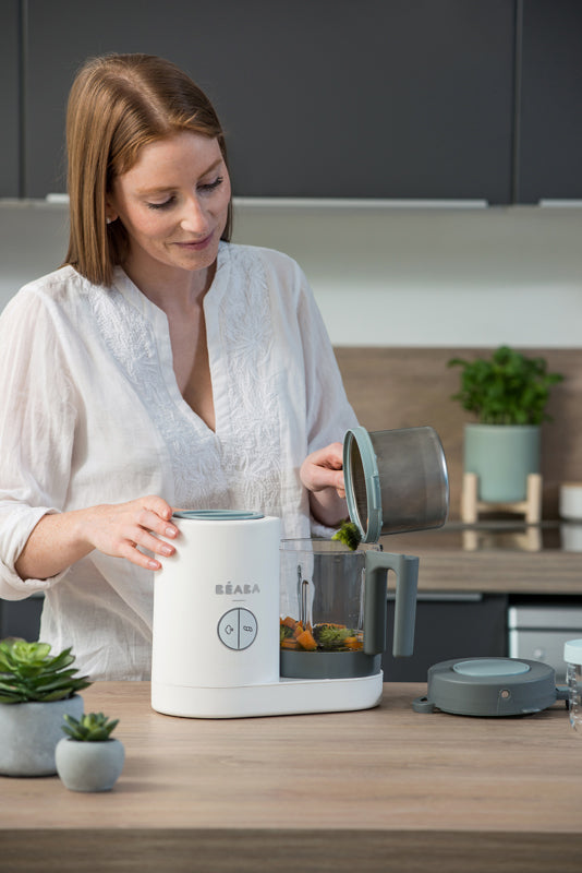Load image into Gallery viewer, Baby City&amp;#39;s Béaba Babycook® Neo Baby Food Steamer Blender Grey/White

