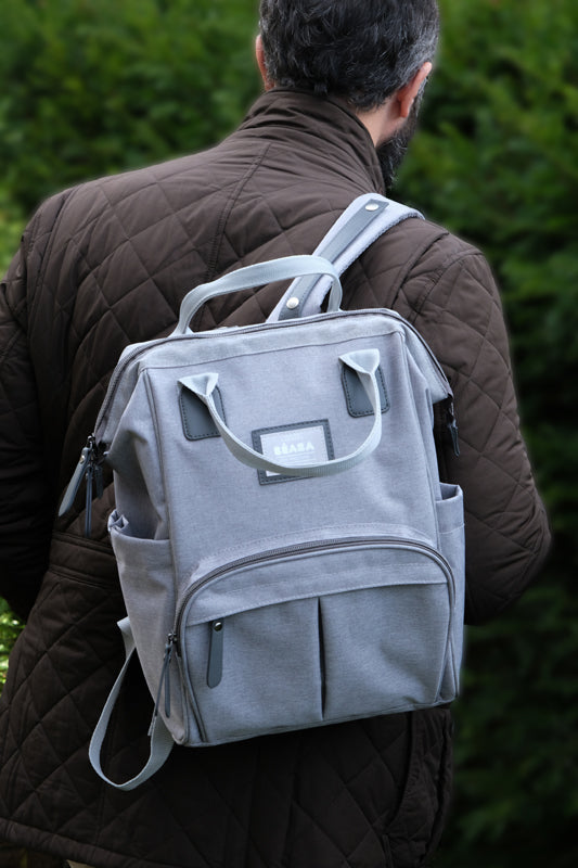 Béaba Wellington Backpack Changing Bag Grey at Vendor Baby City