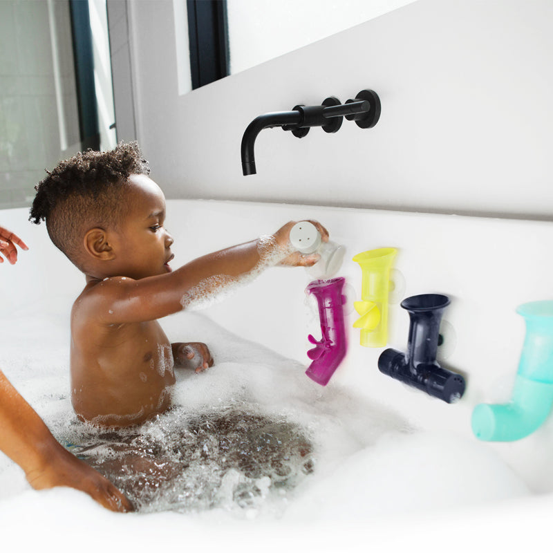 Load image into Gallery viewer, Shop Baby City&amp;#39;s Boon PIPES Building Bath Toy Set 5Pk

