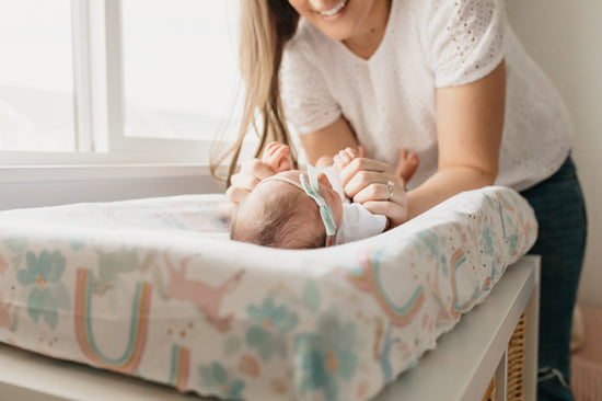 Baby City's Copper Pearl Nappy Changing Pad COVER Whimsy