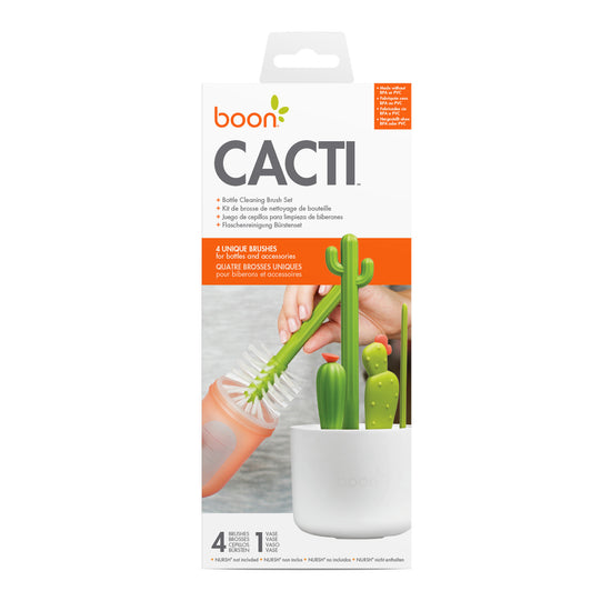 Baby City Retailer of Boon CACTI Bottle Cleaning Brush Set