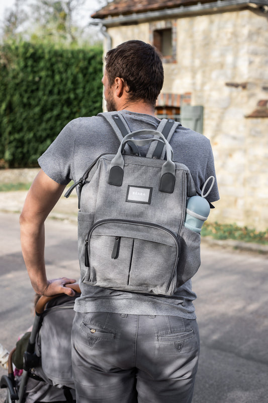Load image into Gallery viewer, Shop Baby City&amp;#39;s Béaba Wellington Backpack Changing Bag Grey
