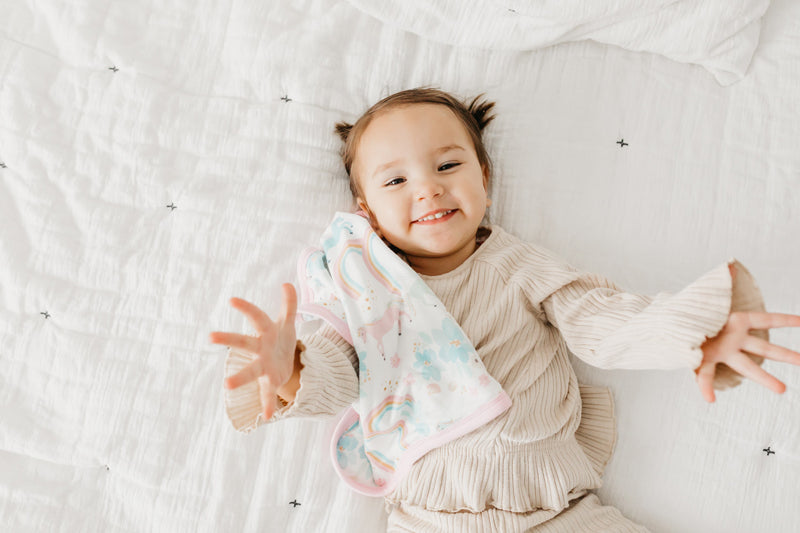 Baby City Stockist of Copper Pearl Lovey 3 Layer Comfort Blanket Whimsy 2Pk