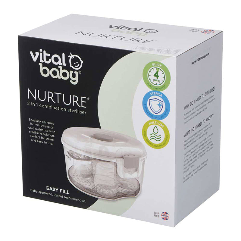 Load image into Gallery viewer, Baby City Stockist of Vital Baby NURTURE 2 In 1 Combination Steriliser
