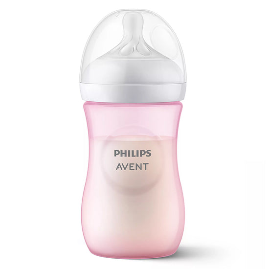 Philips Avent Natural Response 3.0 Bottle Pink 260ml at Baby City