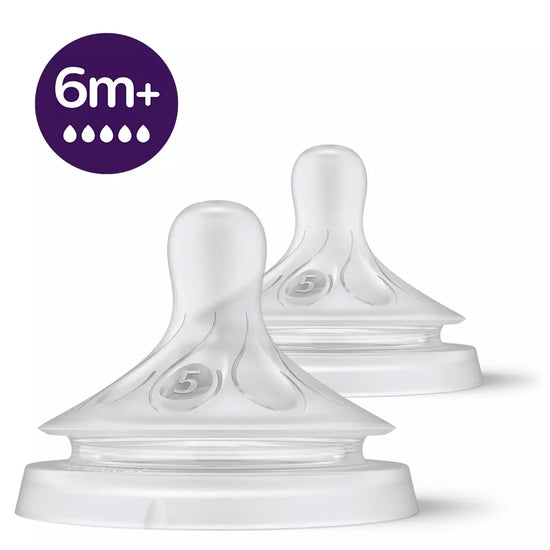 Philips Avent Natural Response 3.0 Teat Level 5 6m+ 2Pk at Baby City