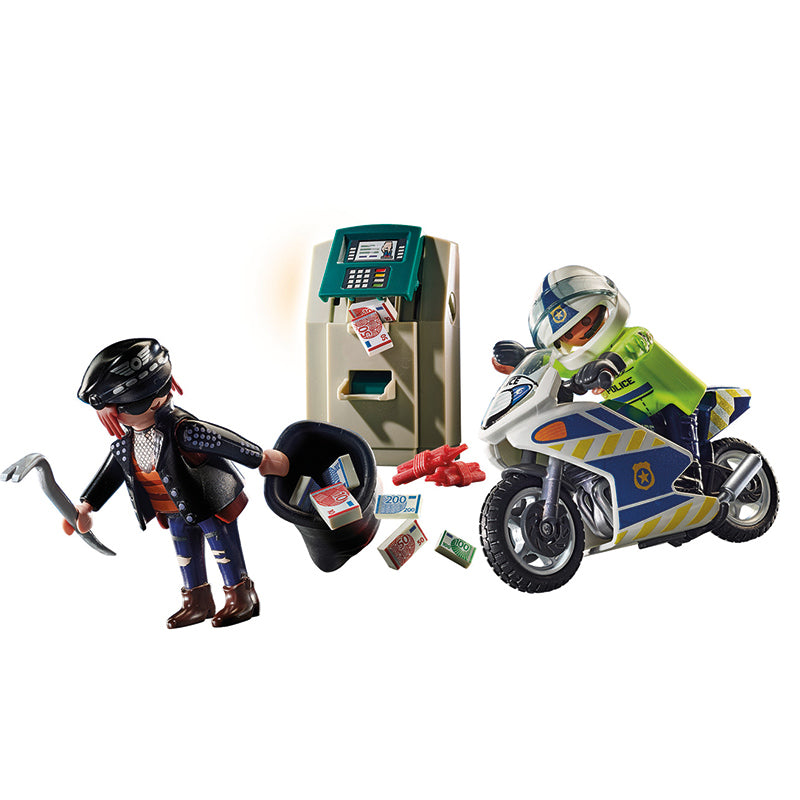 Load image into Gallery viewer, Playmobil City Action Police Bank Robber Chase at Baby City
