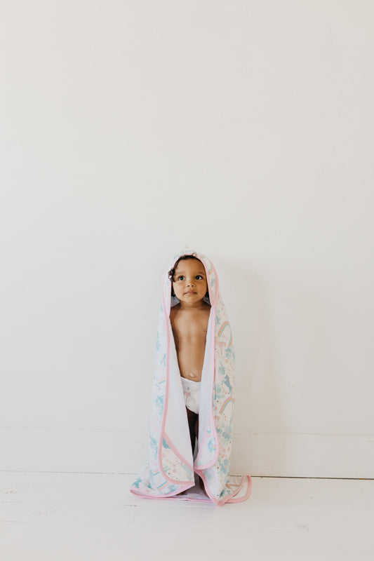 Copper Pearl Premium Knit Hooded Towel Whimsy l Baby City UK Retailer