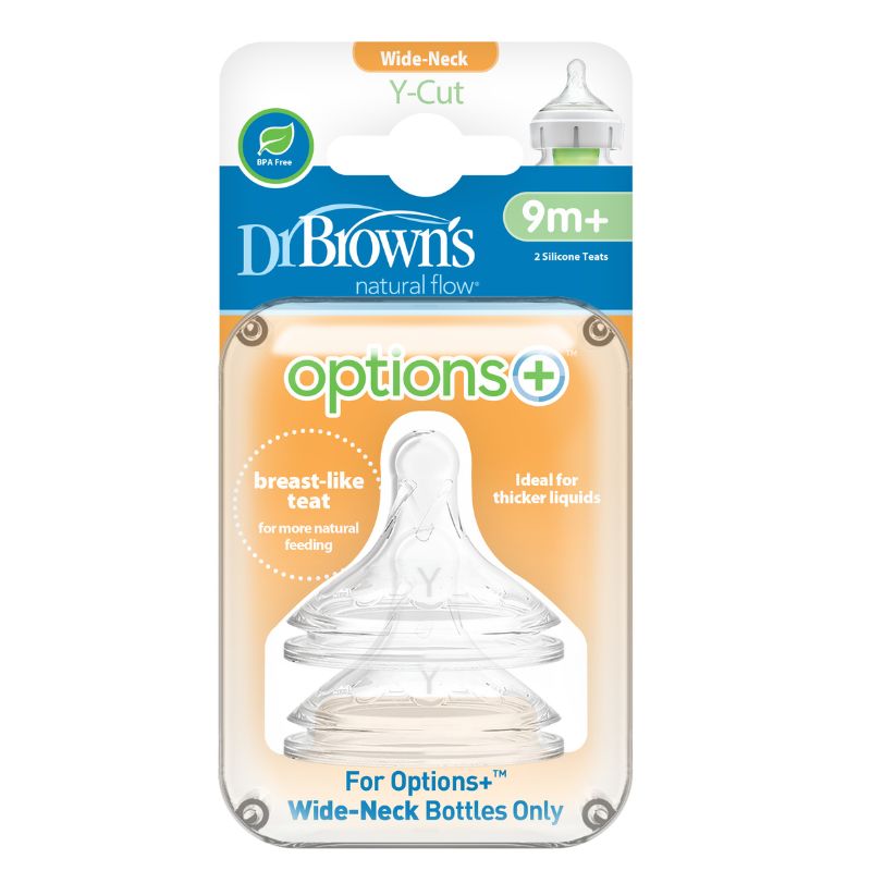 Dr. Brown's Options+ Y Cut Teat 2Pk l Baby City UK Retailer