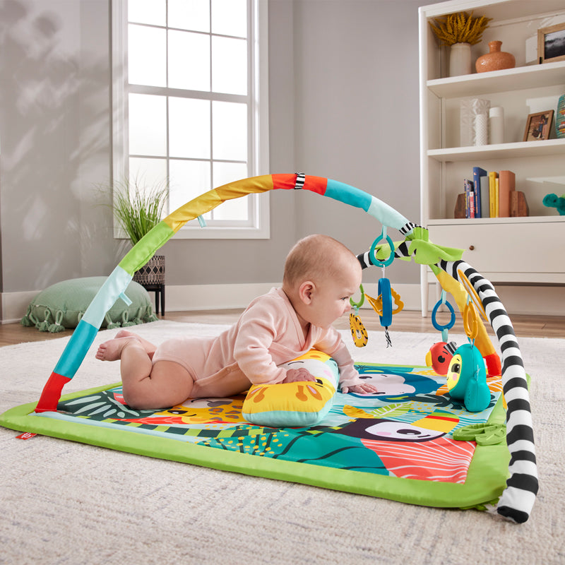Fisher-Price Rainforest Melodies & Lights Deluxe Gym l Baby City UK Retailer