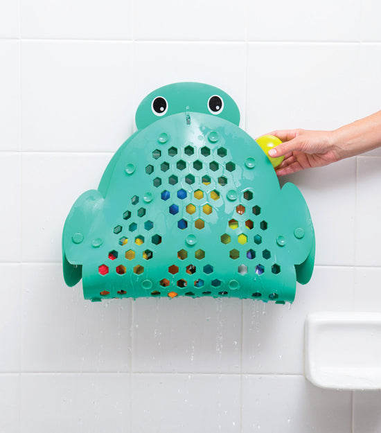 Load image into Gallery viewer, Infantino 2-in-1 Bath Mat &amp;amp; Storage Basket Turtle l Baby City UK Retailer

