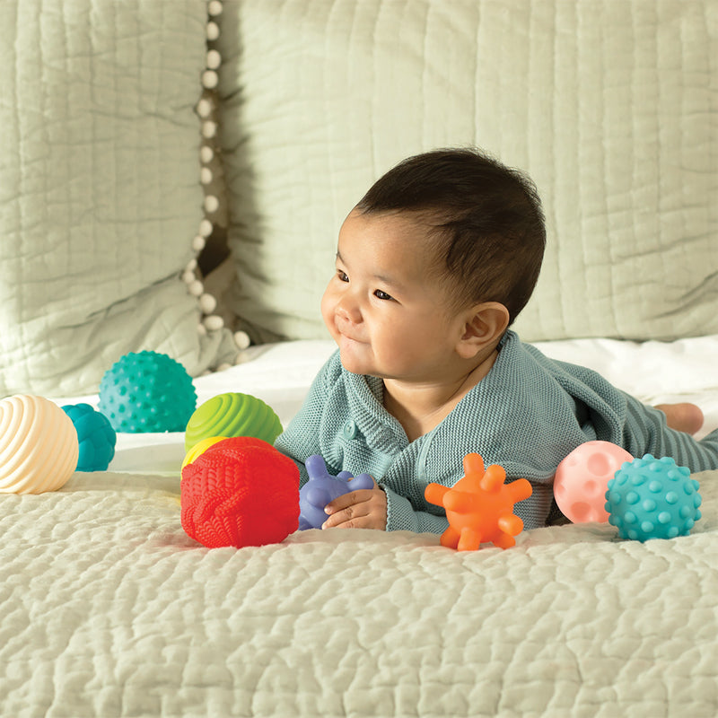 Infantino Textured Multi Ball Set 10Pk l Baby City UK Retailer