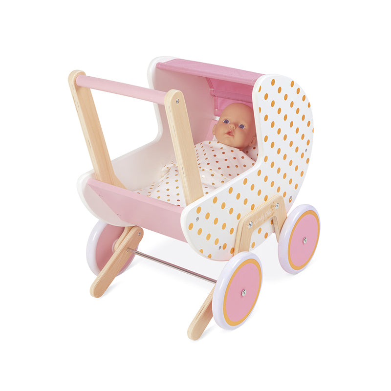 Janod Candy Chic Doll's Pram l Baby City UK Retailer