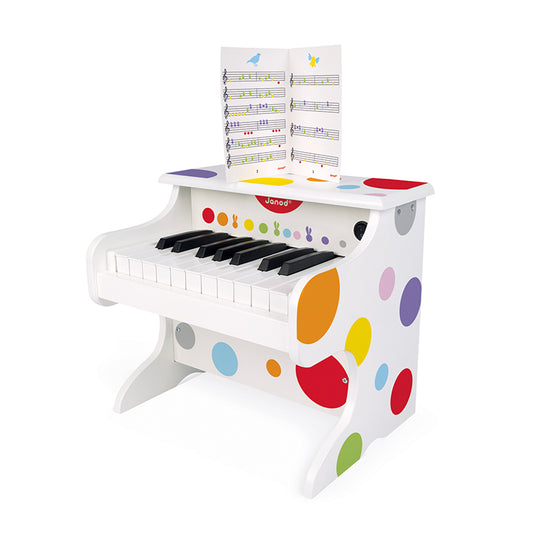 Janod Confetti My First Electronic Piano l Baby City UK Stockist